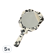 Rijisajeni復古風手拿鏡, 04黑白混搭, 5個