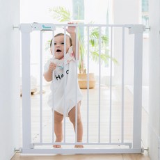 YODA 優的寶貝 第二代雙向自動關門安全防護兒童門欄, 白色, 1個