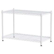 dayneeds 日需百備 輕型 烤漆架 鐵力士架/收納層架/鞋架/展示架/層架/鐵架, 白色, 2層