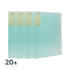 ECO Chungwoon 新透明文件夾 10入 A4, 淺綠, 20個