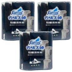 farcent 花仙子 去味大師 鞋櫃消臭易 備長炭 2個, 120g, 3組