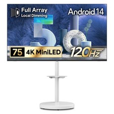 더함 4K UHD QLED MiniLED 스마트 돌비 AI 구글 5.0 TV + 삼탠바이미 스탠드 울트라 세트 방문설치, UA751MINILED Google5.0 120Hz 2025C, 거치대형, 191cm(75인치)