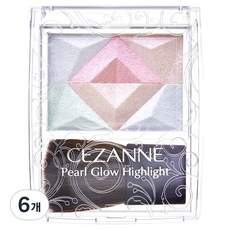 CEZANNE 特別版珠光光采打亮餅 2.4g, 6個, SP2 浪漫花漾