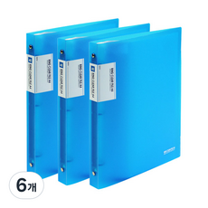 드림산업 링 클리어 화일 40매, 파랑, 6개