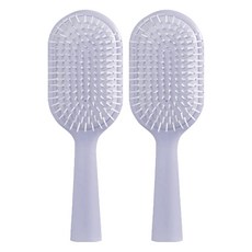 Bongvely 馬卡龍色按摩護理髮梳, 紫色, 2個