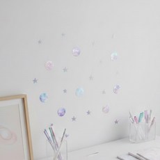 星星宇宙重點貼紙, 夜光