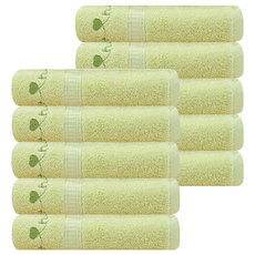 Songwol 松月 Vers毛巾 100g 20支棉紗, 淺綠色, 10個