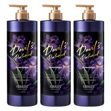 KERASYS Devil's Perfumed午夜迷幻香氛潤髮乳, 1L, 3瓶