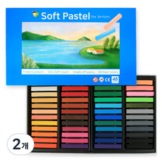 HASHI 軟式長條粉彩, 48色, 2個