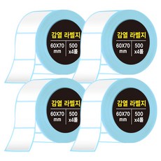 다다 감열라벨지 60*70mm, 4롤