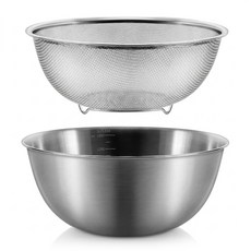 comet 家用304不鏽鋼攪拌盆 + 瀝水籃組, 1套, 攪拌盆 + 瀝水籃