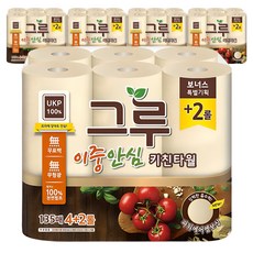 GREU 雙重安心天然紙漿廚房紙巾, 135張, 30個