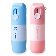 AtelRhyme 快遞條個人隱私地址橡皮擦棒刀具兩用, 藍色, 粉色, 2個