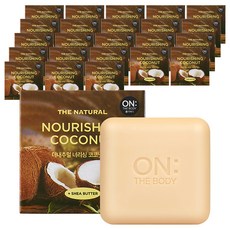 온더바디 더 내추럴 너리싱 비누 코코넛, 90g, 24개