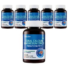 Daily One 珊瑚鈣鎂鋅D, 150g, 6罐