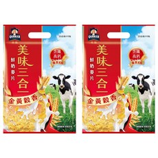 QUAKER 桂格 美味三合一麥片 金黃穀香 10包, 33g, 2袋