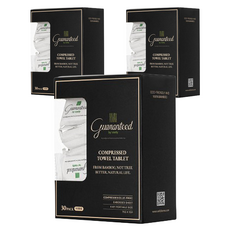 GuaranteedByVastly 竹纖維壓縮毛巾, 30入, 3盒