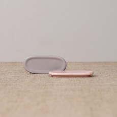 BOWLBOWL 韓國製 復古系列 筷匙架, 蜜桃粉+菸灰色, 1套