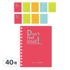 希望筆記 4色 PP 左翻筆記本 110張, 40個, 隨機出貨