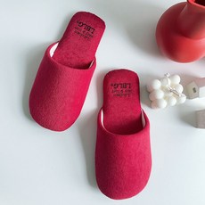 Labellaco Cozy 可水洗四季緩衝室內拖鞋, 紅色, 1套