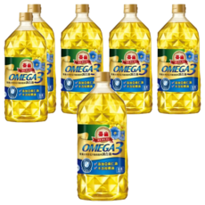 泰山OMEGA3芥花不飽和精華調合油 嚴選非基改芥花+亞麻仁 耐高溫220°C 煎煮炒炸皆宜 全素可食, 2L, 6瓶
