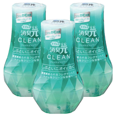 小林製藥 廁所消臭元空氣芳香劑 CLEAN 清新香味 400毫升, 400ml, 3瓶, 清新香氛