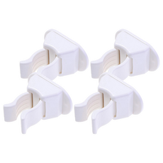 多用途清潔工具掛架, 白色, 4個