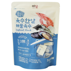 MAMSSTORY 韓國片裝高湯塊 海鮮風味 獨立包裝 簡單料理 香濃高湯 火鍋湯底 關東煮鍋底, 90g, 1袋