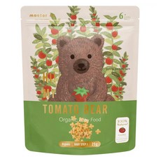 master mi 米大師 有機寶寶蔬菜餅, 番茄熊, 25g, 1包