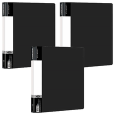 Data Line 左上板夾 + 右中強力夾 dl_06103e A4, 黑色, 3入