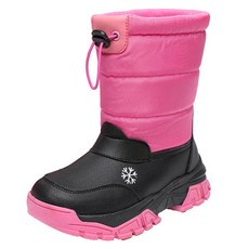 LA STELLA Eisen童款雪花刺繡保暖內刷毛雪靴