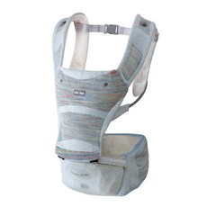 nac nac 輕量充氣腰凳式嬰幼兒揹帶, 彩灰