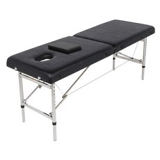 彬彬小舖 折疊升降按摩床 附頭枕 + 床罩 寬70cm, 黑色