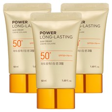 더페이스샵 파워 롱래스팅 선크림 SPF50+ PA+++, 50ml, 3개