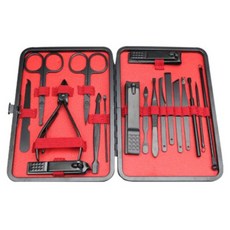 피피홈리빙 스테인레스 스틸 손톱깍이 도구 18종 세트, 1세트, 혼합색상