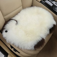 AUTO CREW 汽車羊咩咩純羊毛坐墊 AC-sm2, 白色, 1個