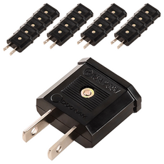 플라이토 돼지코 220V 변환 110V 여행용 어댑터 플러그 1구 E-9710, 44mm, 블랙, 18개