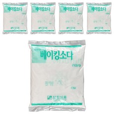 한지붕 베이킹 식소다, 1kg, 5개