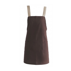 U-mop H型圍裙 女款 35%棉 65%聚酯纖維, 咖啡色 + 米白色, 1件