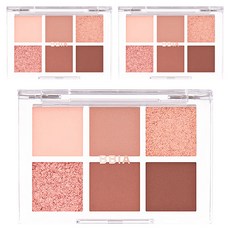 삐아 레디 투 웨어 아이 팔레트 5g, 03 드라이 플라워, 3개