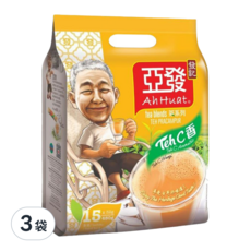 亞發 TEH C茶系列 奶茶 Set, 濃郁茶香 結合香滑鮮奶, 32g, 15包, 3袋