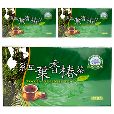 大雪山農場 紅葉香椿茶, 3g, 3盒, 30包