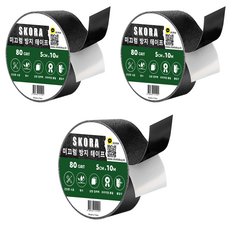 스코라 미끄럼방지 테이프, 3개, 검은색