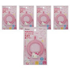 Skater 幼兒乳牙練習圓握刷 hello Kitty 3個月以上, 粉色, 3個, 1支
