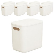 AllULiving 附蓋式食品收納盒, 9個, 白色, 小深型(19 x 27 x 24 cm)