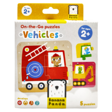 Banana Panda 旅行學習拼圖 交通工具, 適合2歲以上兒童, 1盒, 20pieces