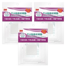 3M 不沾黏傷口棉墊, 5片, 18包