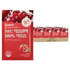 Htfarm NFC 100%紅石榴原汁 散裝贈吾家有貓手提袋 韓國天然原汁 提袋22 x 17 x 10cm, 70ml, 15包