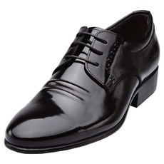 VONIN 天然牛皮素面厚底德比鞋 LC005BK