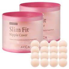 AVCA 女款矽膠防水胸貼 65mm 16入, 2個